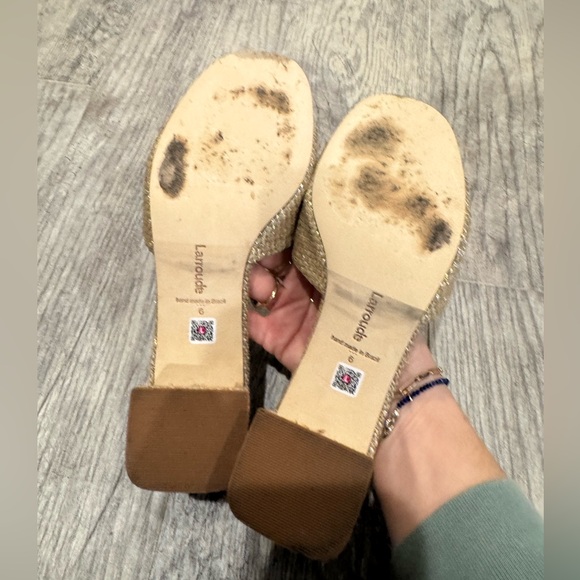 Larroude gold flora mules - Picture 8 of 8